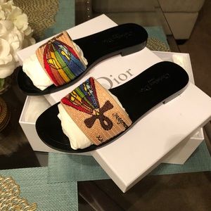 Woman’s Dior Black Tarot Judgement Sandal